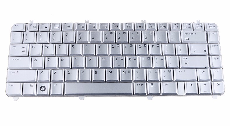 Notebook Computer Replacement Keyboards Fit For Hp Pavilion DV5 DV5-1000 Silver US Laptops Replacement Keyboards VCS32 T53