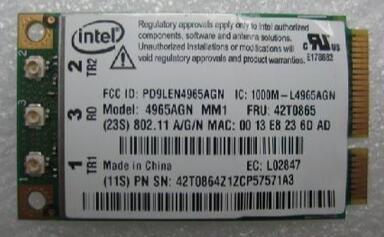 Intel 4965AGN 4965AGNMMW FRU:42T0865 300Mbps Mini PCI-Express Wireless Card For lenovo thinkpad T61 R61 X61 x61t R60E T61P