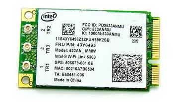 Intel 5300AN 533ANMMW 533ANXMMW 450M Mini PCI-e WLAN Wireless Wifi Card FRU:43Y6495 Karte for IBM lenovo G450 Y450 T400 T500 X200