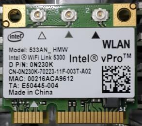 intel 5300AN 533ANHMW OKW374 0N230K Half Mini PCI-E Wireless WLAN Wifi Card 450M for DELL