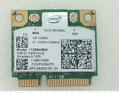Intel Centrino Wireless-n Link1000 112BNHMW Half Mini Pci-e Wireless Card SPS: 593530-001 for HP DV5 DV6 DV7 laptop