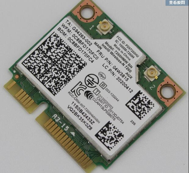 intel Wireless-N 7260BN 7260HMWBN Half Mini PCIe 300Mbps+BT4.0 WLAN WIFI Card FRU:04W3815 for Lenovo Y510P Y410P S1 Y430P