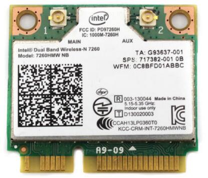 intel Dual Band Wireless-N 7260NB 7260HMW 7260HMWNB SPS:717382-001 Half Mini PCIe PCI-express WLAN WIFI Card for hp laptop