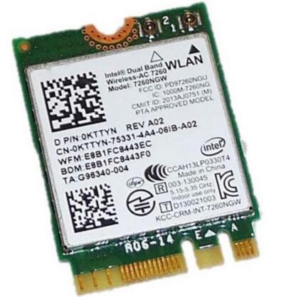 Intel Dual Band Wireless-AC 7260NGW 7260NGWAC 7260AC 867Mbps NGFF Bluetooth4.0 Wlan Card