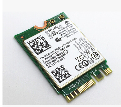 Intel Dual Band Wireless-AC 7265 7265NGW 7265AC 867Mbps NGFF Bluetooth Wlan Card 0XXY3M for dell laptop