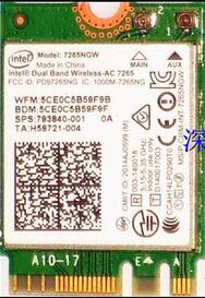 Intel Dual Band Wireless-AC 7265 7265NGW 7265AC SPS:756751-005 867Mbps NGFF Bluetooth Wlan Card for HP 340 346 348G3867M laptop