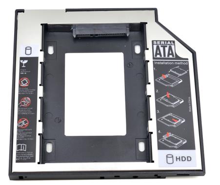 Universal SATA to SATA 2nd HDD Caddy 9.5mm for 2.5