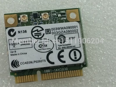 Atheros Dual Band AR9382 AR5BHB116 300Mbps Half Mini PCI Express Wireles WLAN WIFI Card