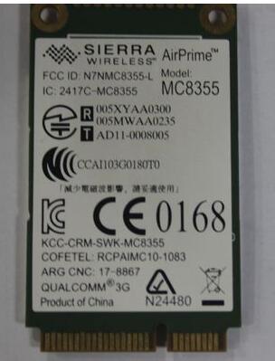 Sierra MC8355 GOBI3000 Mini PCI-e 3G HS2430 HSPA Wireless WWAN WLAN Card GPS