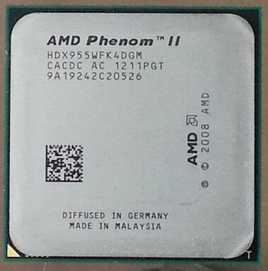 AMD Phenom II X4 955 95W Quad-Core DeskTop CPU HDX955WFK4DGM Socket AM3 938pin