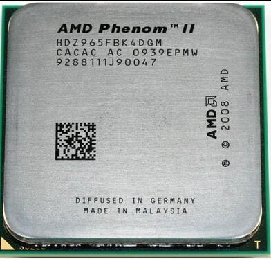 AMD Phenom X4 965 3.4GHz Quad-Core CPU Processor HDZ965FBK42GM 125W Socket AM3 938pin