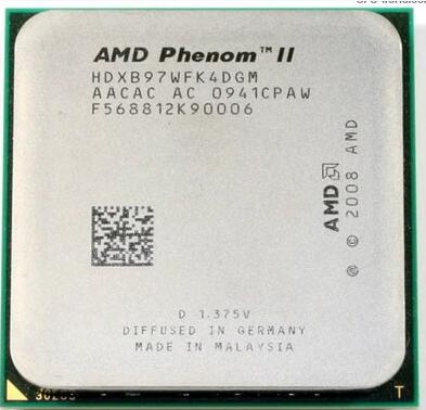 AMD Phenom X4 B97 Quad-Core DeskTop CPU HDXB97WFK4DGM Socket AM3
