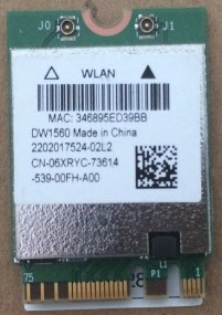 BroadCom BCM94352Z BCM94352 DW1560 NGFF 867Mbps Bluetooth 4.0 802.11AC Wlan Card for MAC