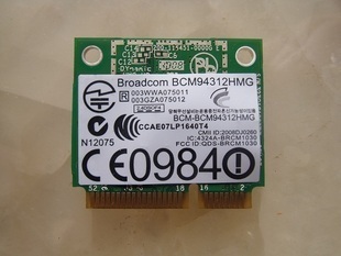 BroadCom BCM94312HMG BCM4312 54Mbps 802.11a/b/g Half Mini Pci-e Wireless Wifi Card