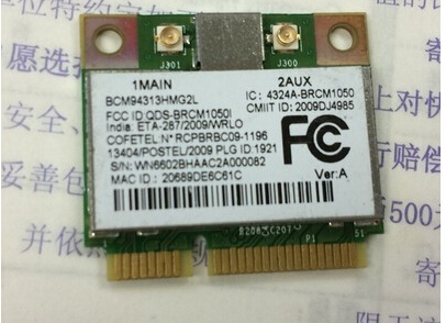 BroadCom BCM94313HMG2L BCM4313 150Mbps Half Mini PCI-e Wireless WLAN Card