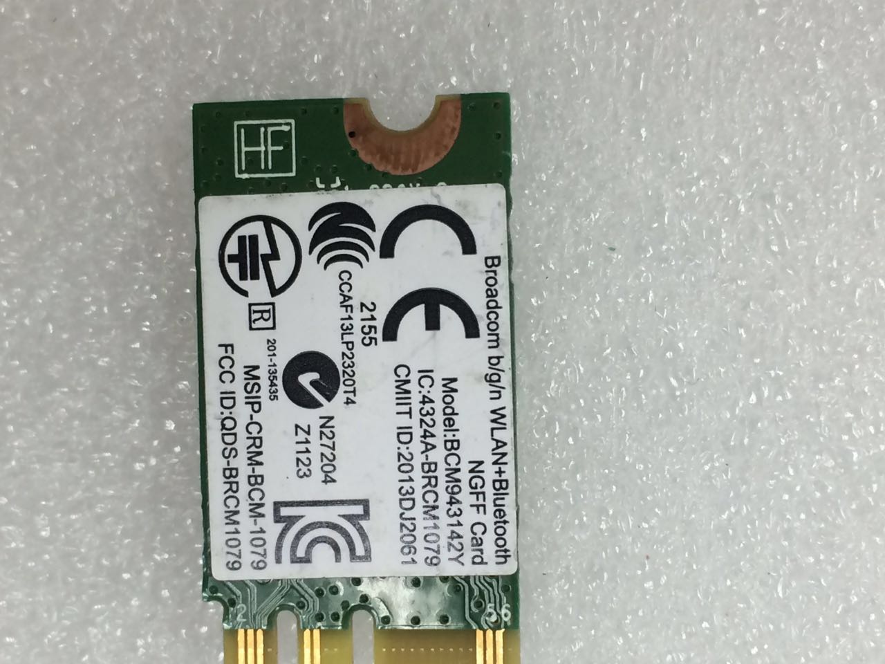 BroadCom BCM43142 BCM943142YH SPS:753078-005 150Mbps 2.4Ghz NGFF WLAN Bluetooth4.0 Card for HP Stream 14 612 Split 13 X2