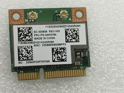 BroadCom BCM943228HMB BCM43228 300M+BT4.0 Half Mini PCIe Wireless Card FRU:04W3763 04W3764 for LenovoS430 B430 S230U T430U X131E