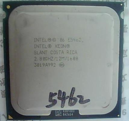 Intel Xeon E5462 processor (2.8GHz/12MB/4 cores/Socket 771/1600MHz)Original Server CPU
