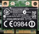 BroadCom BCM94313HMGB BCM4313 Half Mini PCI-e 150Mbps Bluetooth4.0 WLAN Card SPS:657325-001 for HP G4 G6 2000